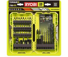 Aptel RYOBI gręžimo ir atsuktuvų rinkinys – 38 dalys