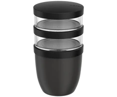 Aptel Pietų puodas ELLIPSE 500+200+200 ML NORDIC Juodas 107658041100 Juodas