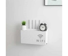 Aptel Sieninė lentyna Wi-Fi maršrutizatoriui (Balta)