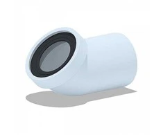 Ani_Plast Unitazo alkūnė Ani Plast W4220, 45°, Ø 110/141 mm, balta