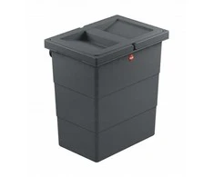Hailo Wall-mounted waste bin FlexBox S / 7L / dark pilkas