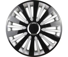Leoplast Ratų gaubtas 1 vnt. Falcon, juodas ir sidabrinis 15"