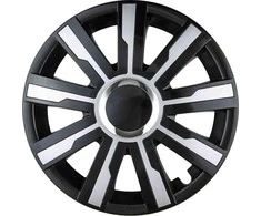 Leoplast Ratų gaubtas 1 vnt. Mirage, juodas ir sidabrinis 14"