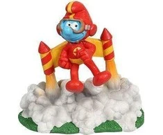 AQUA DELLA Smurf Design Raudona 11,6x7,7x11,5 cm