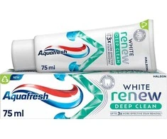 Aquafresh Balta Renew Deep Clean Fluoride dantų pasta 75ml