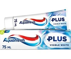 Aquafresh Plus Visible Baltas dantų pasta su fluoru 75ml