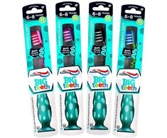 Aquafresh Big Teeth dantų šepetėlis 6-8 metų vaikams Minkštas
