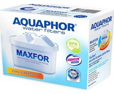 Aquaphor Maxfor+ vandens filtras ąsočiui, komplektas 6 vnt., baltas
