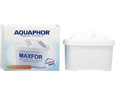 Aquaphor Maxfor+ vandens filtras ąsočiui, komplektas 6 vnt., baltas