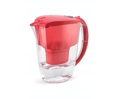 Vandens filtravimo ąsotis AQUAPHOR Jasper 2.8L, raudonas su 2x filtrais