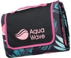 AquaWave Pikniko antklodė 140x170cm ALADEEN rožiniai lapai