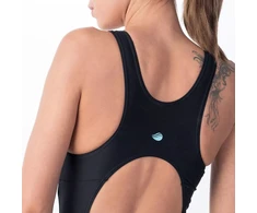 AquaWave Damski maudymosi kostiumėlis Aquawave ABRA WMNS juodas/aqua splash dydis XS