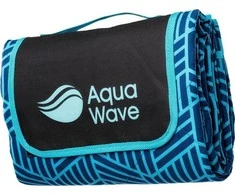 AquaWave AQUAWAVE pikniko antklodė 140x170cm ALADEEN geometrinė mėlyna