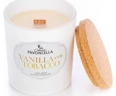 Aquolina Vanilės ir tabako sojų žvakė, balta, 135 g