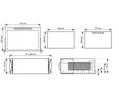 ARAD4N PULSAR RACK korpusas 4U 400mm