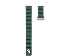 Araree Connect Hibrīdā Ādas-Silikona Magnētiskā Cilpas Siksna 22mm (M/L 130mm) Meža Zaļa
