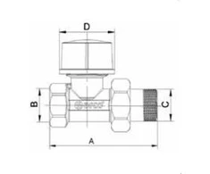 Ventilis termostat. 501285 GHT(M30) ARCO