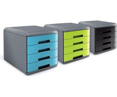 Arda organizatorius MyDesk žalsvai balti 4 stalčiai (18P4PB)