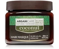 Arganicare Coconut Hair Treatment Kreminis Mask Hydrating &amp; maitininantis Weekly, 500 ml