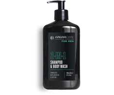 Arganicare Men Cleansing Hydrating &amp; Revitalising Fresh Kūno prausiklis Body &amp; Hair, 400 ml