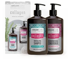 Set Arganicare: Collagen Hair Šampūnas Revitalizing, 400 ml + Collagen Hair Conditioner Strengthening &amp; Repairing, 400 ml
