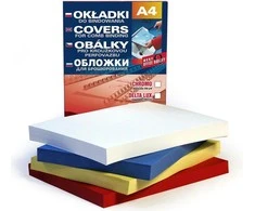 ARGO Kartoninės įrišimo nugarėlės Delta. A4. 250g. odos imitacija. mėlynos spalvos, 100vnt