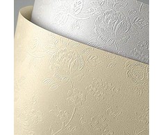 Galeria Papieru Dekoratyvinis popierius FLORAL A4 kreminis 220g 20l