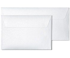 Galeria Papieru Vokai DL PEARL 120g 10vnt deimantiniai balti