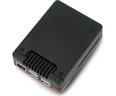 Argon40 „Argon Neo 5 Bred“ – „Raspberry Pi 5“ korpusas su ventiliatoriumi – juodas ir raudonas}
