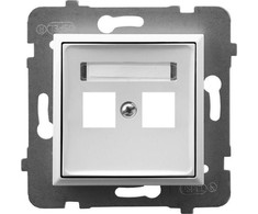 Ospel ARIA Keystone dvigubo lizdo korpusas tiesiai baltas GPK- 2U / p / 00