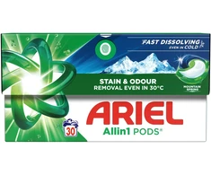 LAUNDRY PODS ARIEL MOUNT SPRING 30GAB