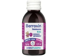 Aronpharma Berroxin Immuno Kids šeivamedžio uogų ir aronijų sirupas vaikams 120 ml