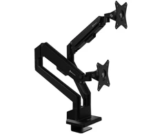 Laikiklis Arozzi Desk Mount | Neo Duo - Gas Spring Monitorius Arm AZ-ALZARE-NEO-DUO-BK | Tilt, Swivel, Rotation | Maximum weight (capacity) 9kg | Juodas