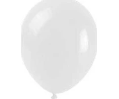 Arpex Pastelinės baltos spalvos balionai 25 cm 100 vnt.