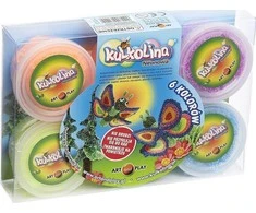 ARTANDPLAY Art And Play Kulkolina plastikinis molis, 6 neoninės spalvos