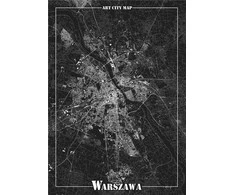 Art-Map Dekoratyvinis plakatas - Varšuva