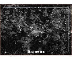 Art-Map Dekoratyvinis plakatas - Katowice