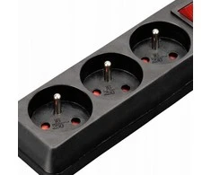 Hama Standard 3 gniazda 1,5m, juoda