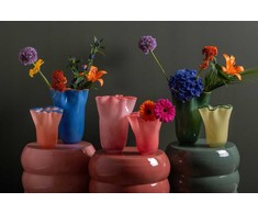 Art-Pol RUFFLES stiklinė vaza, 22 cm