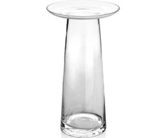 Mondeks Mondex SERENITE Wazon su kołnierzem 14,5x14,5x25 cm permatomas