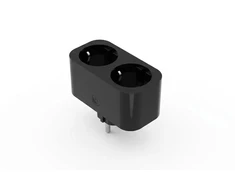 Art Smart adapteris lizdas 230V WIFI juodas dvigubas (SH-GW2B)