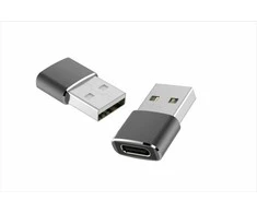 Adapteris USB A 2.0 to USB C ART C14 OTG juodas