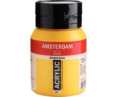 Amsterdam Akrilinė Danga - Royal Talens - Vidutinė Azo Geltona - 500ml - Mišrus - Geltonos Spalvos