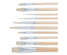 Artequipment Talens Art Creation Oil &amp; acrylic brush set hog bristle | 10 brushes