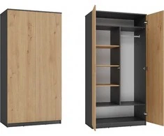 „Top E Shop“ „Topeshop“ SD-90 ANT/ART KPL miegamojo spinta/spinta 7 lentynos 2 durys