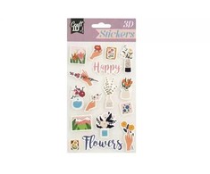 Artist Ccg Mz Import CCG 3D laimingų gėlių lipdukai CR6003 12138