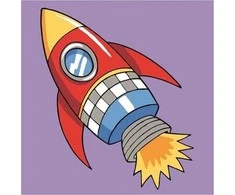 Artist Paveikslų tapyba skaičiais ant rėmo „Raketa, kosmosas“