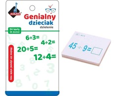 Geni vaikas - matematinio dalijimo kortelės - Askato
