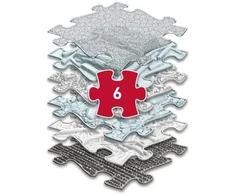 Askato Sensorinis Ortopedinis Rinkinys 6 in 1 Medium 6 Dėlionės Sensorika Muffik / Mfk-109