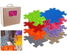 Dėlionė Askato Mata Sensoryczna Ortopedyczna Rinkinys 8w1 Medium 8 Puzzli Sensoryka Muffik / Mfk-020-01